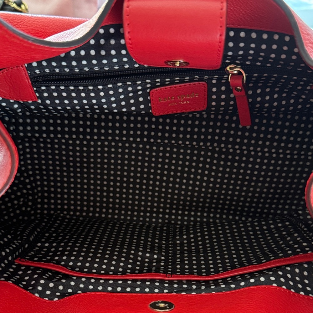 Kate Spade Vibrant Poppy Red Shoulder Bag - Picture 4 of 11